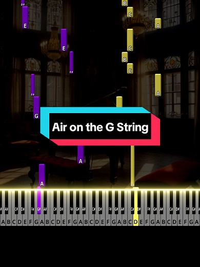 Air on the G String - Medium Piano Tutorial