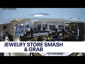 Raw: Smash & grab robbery at Bay Area jewelry store | KTVU