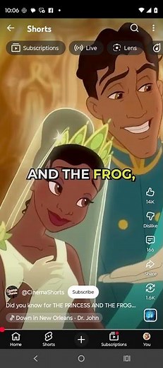 Princess Tiana and Prince Naveen on their wedding day #disney #disneyprincess