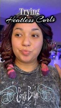 Heatless Sock Curls Reveal! 😍 EASY Overnight Curls Tutorial #heatlesshairstyles #hairstyle
