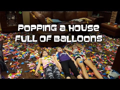 Popping 4000 Balloons - What a Mess! | Bethany G