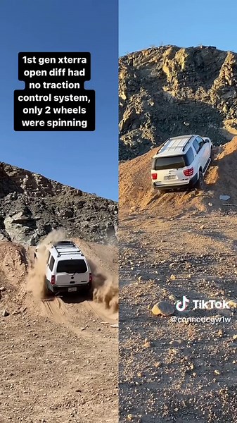 Toyota traction control system vs Xterra #Toyota #1st gen Sequoia #Off-road #Sequoia #V8 #4x4 #Lets go places #xterra