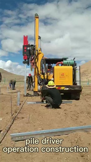 100MW Pile Driver Solar Station Construction Pile Foundation Screw Piling Ramming Machine