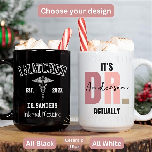 Personalized I Matched Doctor Mug, Custom Residency Match Day 2026, Gift for Medical Student, Future Doctor Graduation Coffee Cup Present - Etsy