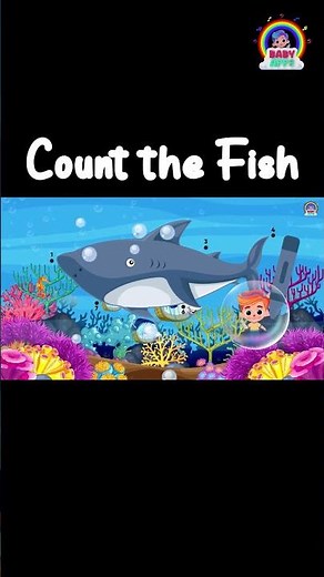 Dot to Dot Ocean Fish 🐠 | Counting 1–2 for Toddlers | BabyApps