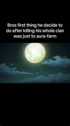 Itachi using The Moon-Kissed Technique #fyp #itachi #aurafarming