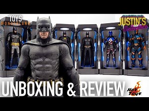 Hot Toys Batman Arkham Knight Miniature Hall of Armor Unboxing & Review