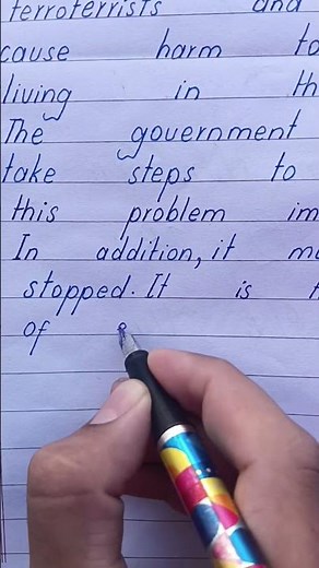 Most Beautiful Handwriting in the World | Neat and Simple Paragraph Writing ✍️