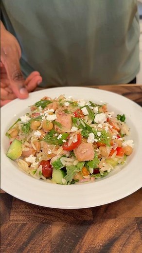Orzo Salad with Tuna! Recipe is in the description.