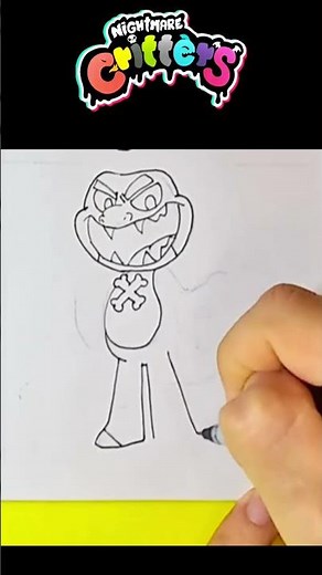 Drawing Allister Gator from Nightmare Critters!