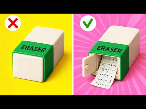 Crazy School & Exam Hacks 😱 Cool Ideas for Students by 123GO!