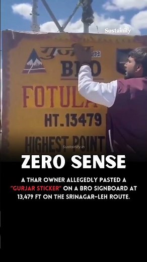Defacing Public Property at 13,479 ft: Pride or Punishable Offence? #cleanindia #civicsense #news