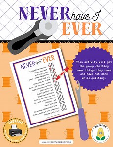 QUILT GAME, Never Have I Ever, Instant Digital Download, Printable Game, Quilty Cobb - Etsy