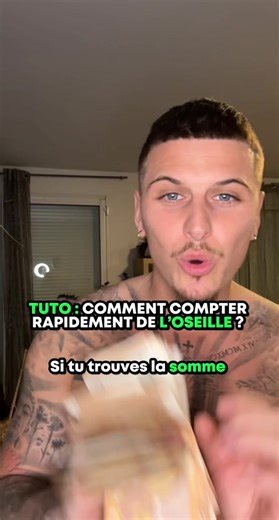 TUTO : comment compter rapidement de l’oseille ! 😱 Et dit moi en commentaire la sommes d’argent qu’il y a dans le paquet pour participer !🔥🤑 #tuto #money #abonnestoi #comment