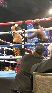 19K views · 35 reactions | SEE IT! Fighter gets knocked out of the ring and somehow makes it back in to beat the count. | Boxing Updates | Facebook