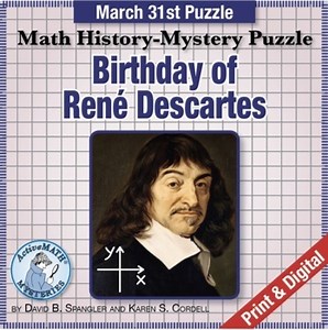 March 31 Mathematicians Puzzle: René Descartes | Geometry & Algebra