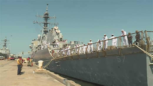 USS Mitscher deploys as part of Ford Strike Group