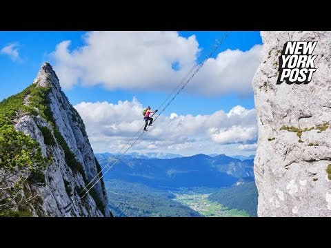 Tourist plummets 300 feet to his death after crossing ladder on Instagram-popular mountain