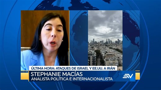 🔴 #ENVIVO | Stephanie Macías, analista política e internacionalista, calificó al conflicto de Estados Unidos e Israel contra Irán como una "tormenta perfecta". Explica que el gobierno iraní ha estado debilitado durante los últimos meses. Mira el #FlashInformativo ▶️ en ecuavisa.com/envivo | Ecuavisa