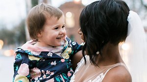 So adorable! This 2-year-old girl saw a bride and thought she was the princess from her favorite book: http://peoplem.ag/qf1Dr2O | People