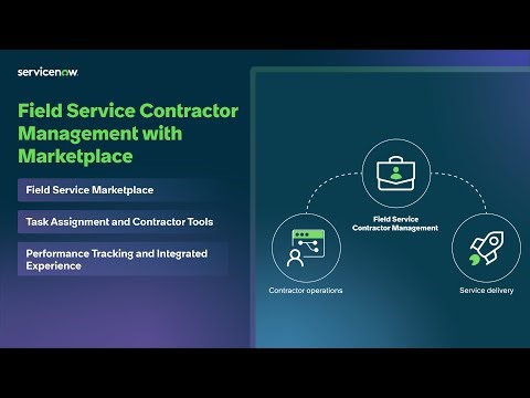 Field Service Contractor Management with Marketplace