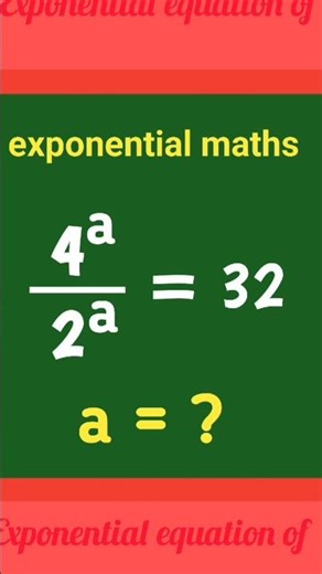 exponential problem Solving