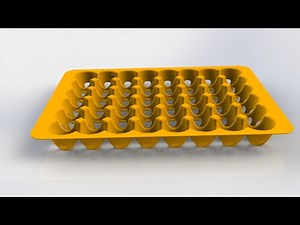 Solidworks: Egg tray