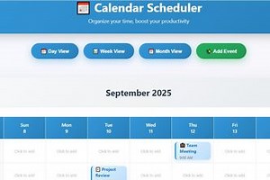 Calendar Scheduler