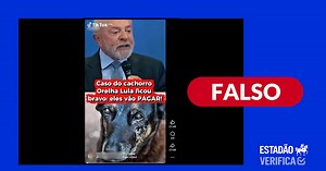 Vídeo em que Lula diz que morte do cão Orelha ‘não vai ficar impune’ foi criado com IA