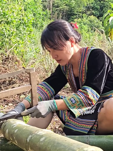 Build a Bamboo Frame Pond and Yard