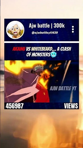 Akainu vs Whitebeard… A Clash of Monsters🥶 #onepiece #whitebeard #akainu
