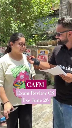 CAFM CS Exe June 26 Exam Review 💯 #pw #shorts #csexecutivejune2026 #cafm