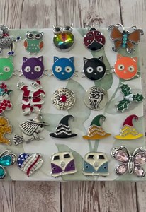 18mm Snap Button Charms: Holiday & Everyday Jewelry - Etsy