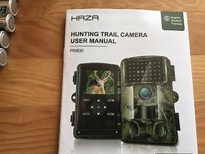 haza trail camera pr800.. unboxing and set up