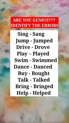 Spot the errors #teacherG #English #identifyingerror