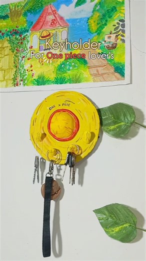 key holder easy idea 💡👒#diy #handmade #art #craft #keyholder #shorts #trending #viral #anime