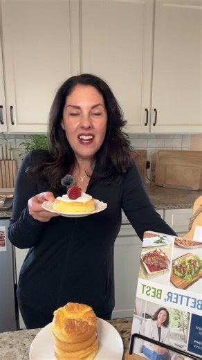 Turning my sheet pan pancake recipe into Lemon 🍋 soufflé cakes! | SugarFreeMom.com