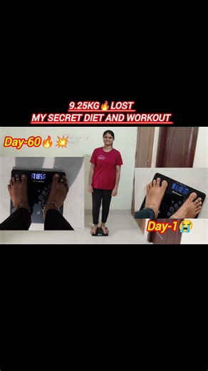 🔥நம்ப மாட்டிங்க 😱 10 கிலோ குறைச்சிடன் நானு 💥 2month la 10kg weight lose transformation #weightloss