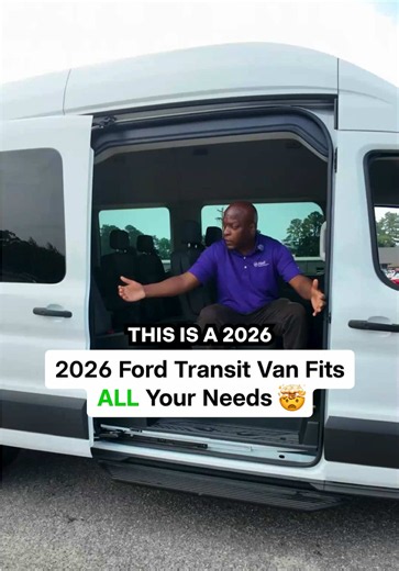 Come test drive one of Ford's Transit vans today (number in our bio)! 🚐 Whether you need a van for your family, your customers, or your supplies, Ford has the perfect one for you! Come to Hall Ford Elizabeth City to check them out! #cardealership #vanlife #carreview #fordtransit #ford