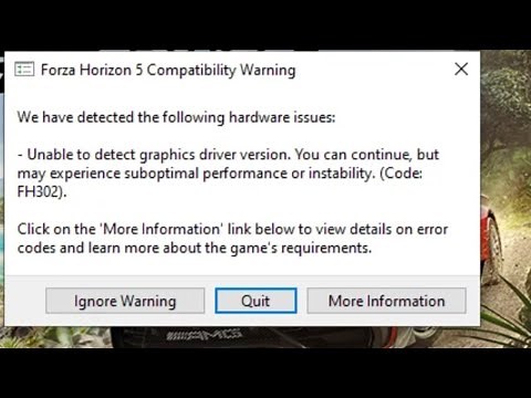 How To Resolve Forza Horizon Error Code FH302?