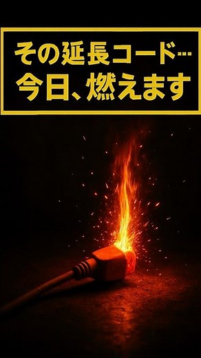 知らないと危険、延長コードが突然“発火”する理由 #地震 #防災 #災害 #大震災 #ショート