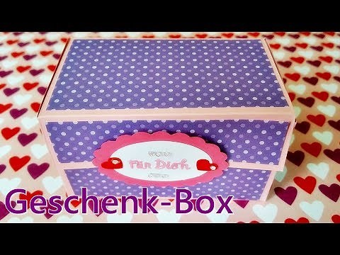 Basteln: Geschenkbox aus Papier - Treatbox / DIY