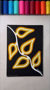 Golden Leaves of Abstract Rhythm