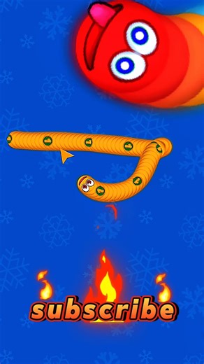 Big Red Worm Got Destroyed! 😱💀 Epic Trap in Worms Zone.io#shorts