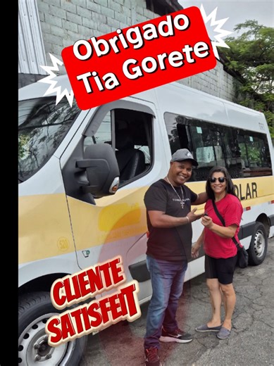 Mais um cliente Satisfeito. Obrigado Tia Gorete foi um prazer atentense-la. Venham você também. Ela pegou Renault Master L2h2 2019 sem entrada. #escolar #sprinter #renault #motorista