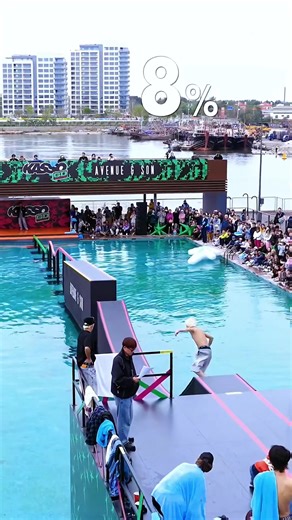 Skater vs Rail Coaster🌀🛹💦#KASSO #skateboard #skateboarding