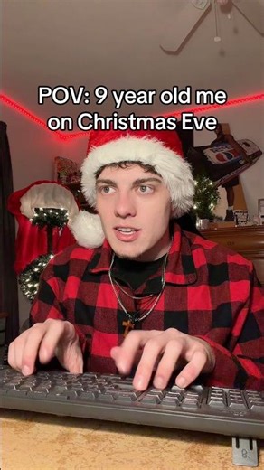9 year old me on Christmas Eve 🎅