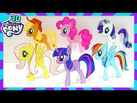 How to Make My Little Pony 3D paper dolls - Paper Craft for Kids