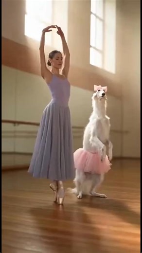 Dancing Duo: Ballerina and Dog! Watch a ballerina and her dog perform a delightful dance routine. #fblifestyle #AI Generated using Kling AI . . . (For entertainment purposes only. Consult professionals if guidance on activities is presented. No brand affiliation is implied if any are shown. If inspired by true events, creative adaptations may be included. Content may include public footage.) | Fabiosa - Live easy