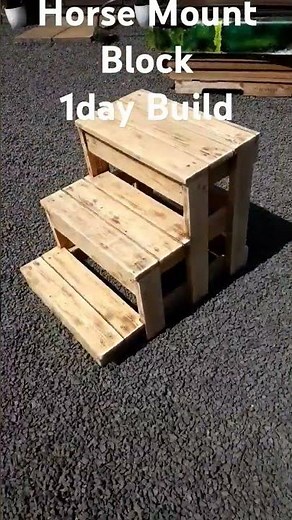 Horse Mounting Block 1Day Build Reclaimed wood